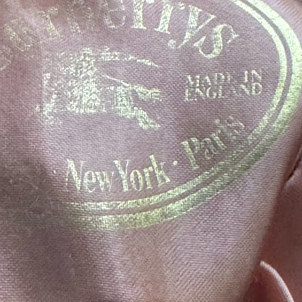 Burberry Vintage Fedora Hat Tan Plaid Windowpane Wool Multicolor Buckle 7 3/8 - Picture 13 of 13